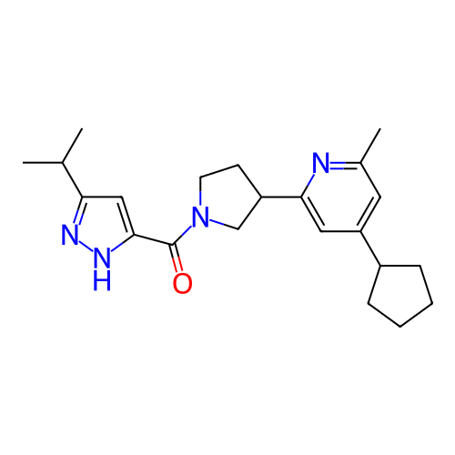 Chemical structure of BindingDB Monomer ID 281140