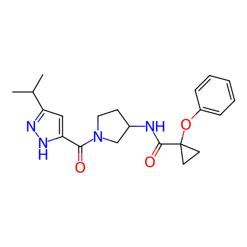 Chemical structure of BindingDB Monomer ID 281255