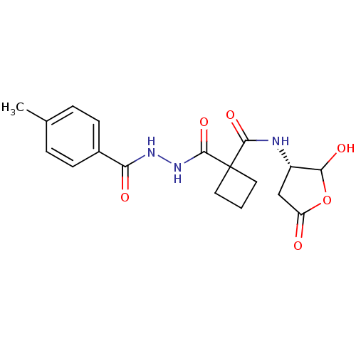 Chemical structure of BindingDB Monomer ID 50189378