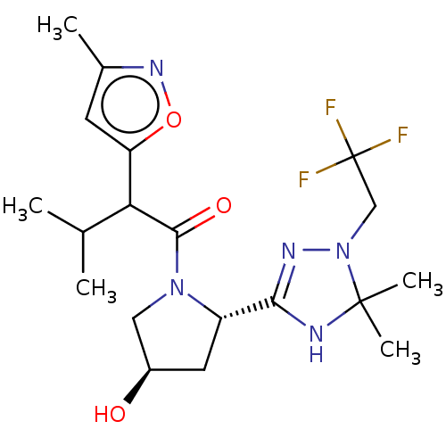 Chemical structure of BindingDB Monomer ID 536255